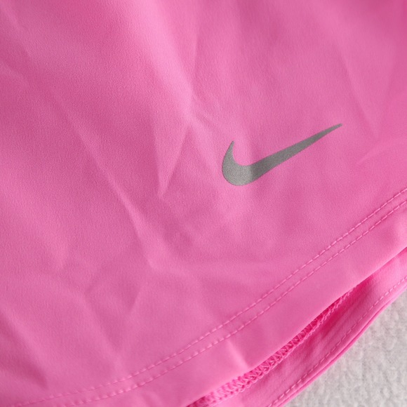 Nike Dri Fit Womens Running Training Shorts Loose Fit Pink Size L - Picture 5 of 9